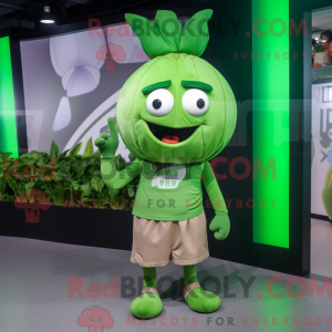 Grüne Zwiebel Maskottchen...