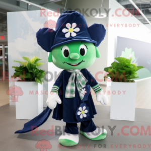 Navy Four Leaf Clover...