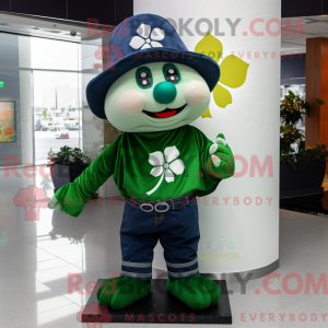 Navy Four Leaf Clover...