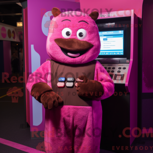 Disfraz de mascota Magenta...