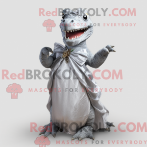 Silver Tyrannosaurus mascot...