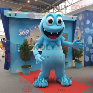 Postava maskota Sky Blue...