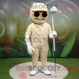 Beige golfbal...