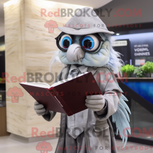 Silver Betta Fish mascot...
