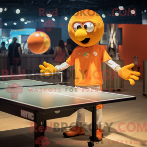 Orange Ping Pong Table...