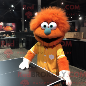 Oranje pingpongtafel...