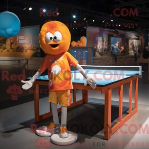 Oranje pingpongtafel...