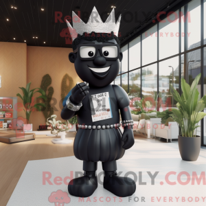 Black King-mascottekostuum...