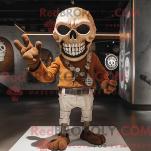 Máscara de caveira de...