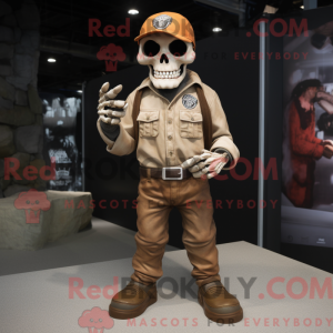 Rust Skull maskot kostume...