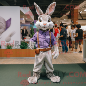 Lavendel Wild Rabbit maskot...
