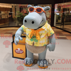 Nijlpaard mascotte kostuum...
