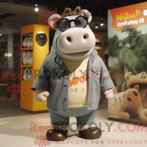 Flodhest maskot drakt...
