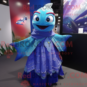 Blue Tuna mascot costume...