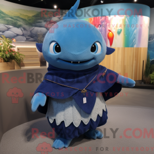 Blue Tuna mascot costume...