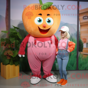 Peach Beet maskot kostym...