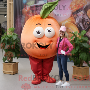 Peach Beet maskot kostym...