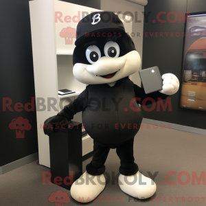 Black Computer mascot...