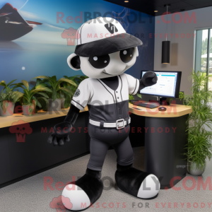 Sort Computer maskot...