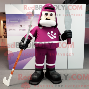 Magenta Kij hokejowy maskot...