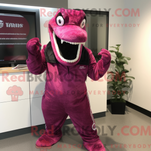 Costume de mascotte Magenta...