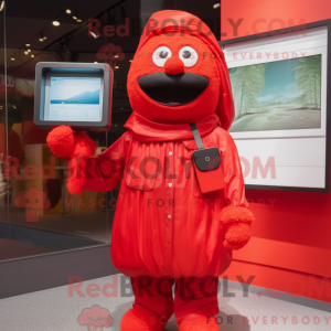 Red Television mascot...