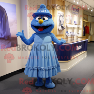 Blue Aglet mascot costume...