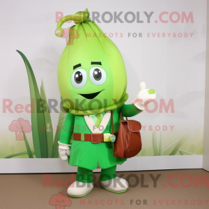 Green Onion maskot kostume...