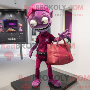 Máscara de zumbi magenta...
