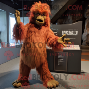 Rust Sasquatch maskot...