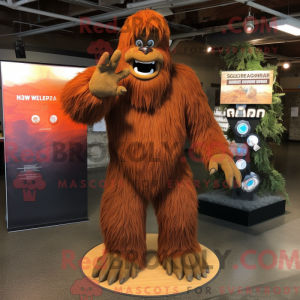 Rust Sasquatch maskotka...