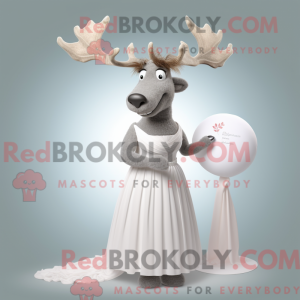 Gray Irish Elk mascot...
