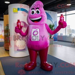 Magenta Bottle Of Milk...