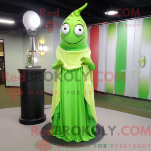 Postava maskota Lime Green...