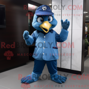 Blue Eagle maskotdraktfigur...