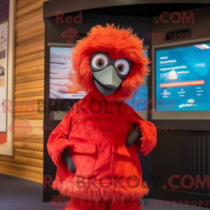 Disfraz de mascota Red Emu...