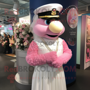 Navy Pink mascotte kostuum...