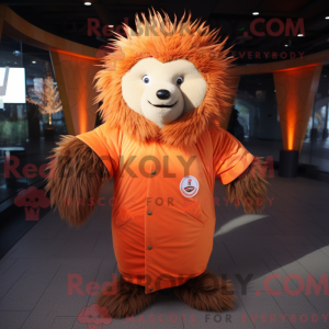Orange Piggsvin maskot...