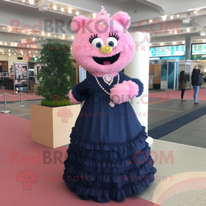 Navy Pink maskot kostume...