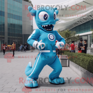 Postava maskota Sky Blue...