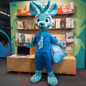Disfraz de mascota Cyan...