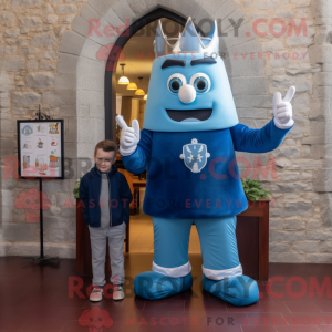 Postava maskota modrého...