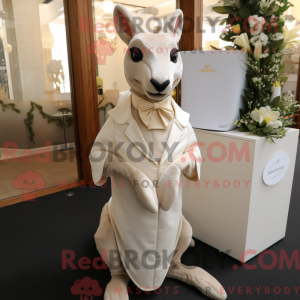 Creme kænguru maskot...