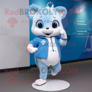 Sky Blue Dormouse maskot...