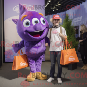 Disfraz de mascota Purple...