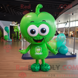 Green Heart Shaped Balloons...
