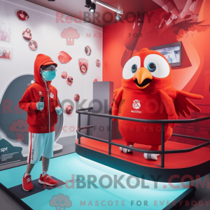 Red Pigeon-maskotdraktfigur...