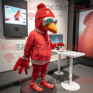 Red Pigeon-maskotdraktfigur...