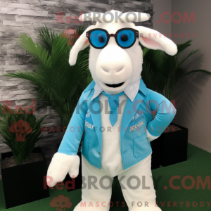 Sky Blue Boer Goat maskot...