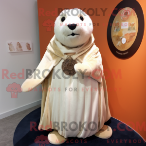 Cream Seal mascottekostuum...